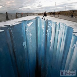 图片是3D Pavement Art!