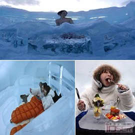 图片是日本北海道的 Ice hotel ：Alpha Resort
