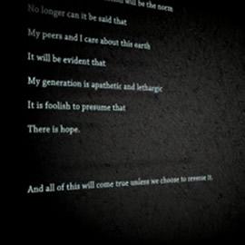 一段文字动画 Lost Generation