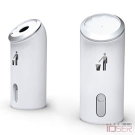 图片是设计师 Hyejin Lee 设计的 Click Hybrid Trashcan
