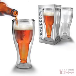 图片是来自设计师 Dima Komissarov 的 Hopside Down 瓶酒杯子