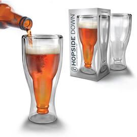 来自设计师 Dima Komissarov 的 Hopside Down 瓶酒杯子