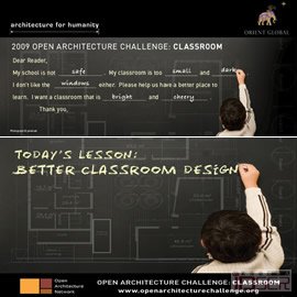 图片是Architecture for Humanity 和 Orient Global 共同发起一项教室重设计竞赛 2009 Open Architecture Challenge: Classroom