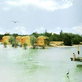 建筑设计师 Edouard Francois 在塞内加尔设计的 New club med