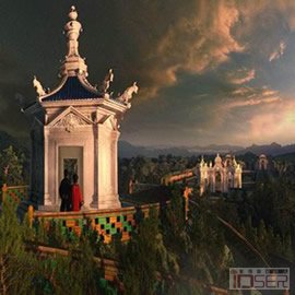 图片是圆明圆3D复原图