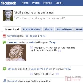 图片是The Aeneid on Facebook