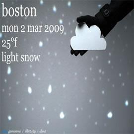 一个有趣的天气预报网站