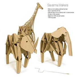 美国旧金山的设计系学生 Lucas Ainsworth 设计的丛林漫游者(Savanna Walkers)玩具