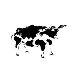 用世界地图拼成的十二生肖