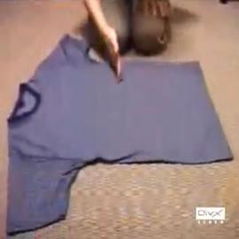 一步叠衣服