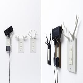 来自日本设计行 Nendo 的Socket Deer（鹿角插座）