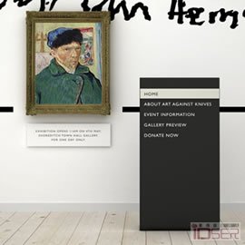 《割掉耳朵后的自画像》、凡高、广告