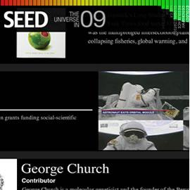 Seed Magazine, the universe in 09, 创意设计，网站设计，UI设计