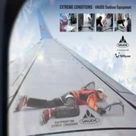 Vaude 户外装备广告, Vaude Outdoor Equipment: Extreme conditions