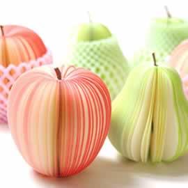 日本 D-BROS 设计室，产品设计，创意设计，The Kudamemo fruit-shaped sticky notes