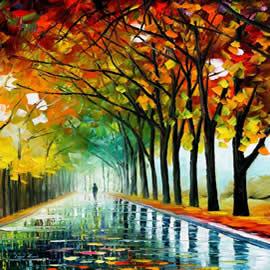 白俄罗斯油画家 Leonid Afremov 的作品