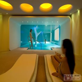 意大利建筑师 Simone Micheli 为法国尼斯的 Boscolo 酒店设计的康健中心