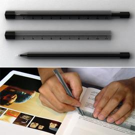 Ruler Pen 将直尺和铅笔合二为一，来自设计师 ShiKai Tseng