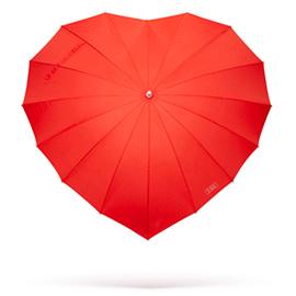 浪漫的心形雨伞，Heart umbrella，产品设计，创意设计，产品创意，伞，创意雨伞设计