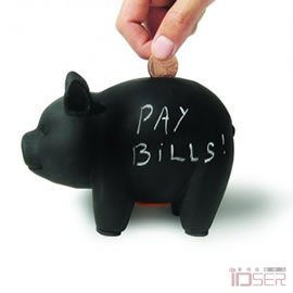 Black piggy bank，创意存钱罐