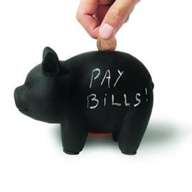 Black piggy bank，创意存钱罐