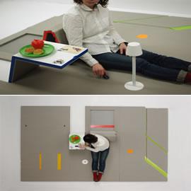 日本的学生设计师Shin Yamashita带来的Land Peel，创意家具，产品设计，创意产品设计，创意家具设计