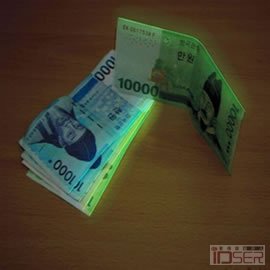 会发光的钞票，创意设计，产品设计