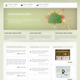 在photoshop中创建一个简洁风格的网页效果图