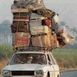 一组超载的搞笑图片