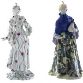 时装设计师跨界设计艺术瓷娃娃