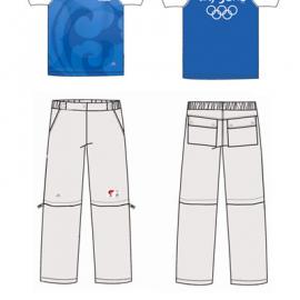 火炬接力形象景观介绍：火炬接力服装长短2款