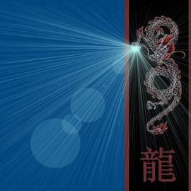 中国神龙图_手绘