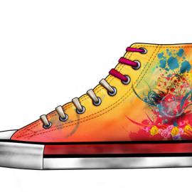 插画版涂鸦鞋大赛获奖作品