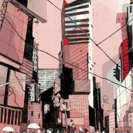 Josh Cochran 插画作品《The City》