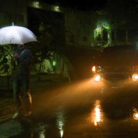 适合夜行的雨伞