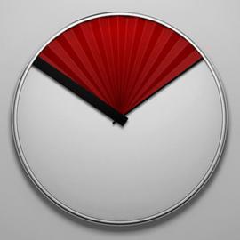 折扇时钟