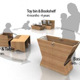 伴随小孩子成长的家具