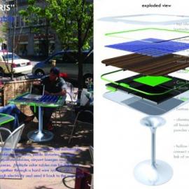 太阳能桌子