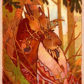 来自美国的23岁的lauren的插画作品很温馨的，充满爱的作品。