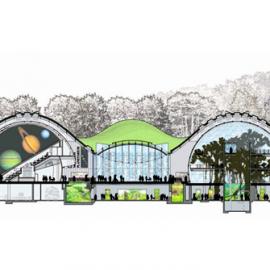 自然史博物馆，生活热带雨林，一个天文馆