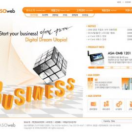 网页设计大师韩国网页设计模板-橙色-OR-005