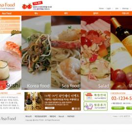 网页设计大师韩国网页设计模板-橙色-OR-017