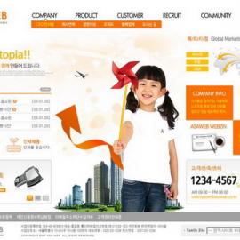 网页设计大师 韩国网页设计模板 - OR-034