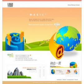 网页设计大师 韩国网页设计模板 - OR-035