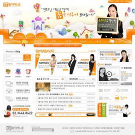 网页设计大师 韩国网页设计模板 - OR-058