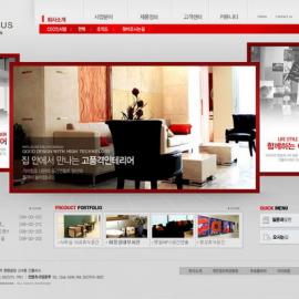 网页设计大师 韩国网页设计模板 红色系 - RED-010