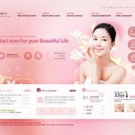 网页设计大师 韩国网页设计模板 红色系 - RED-018