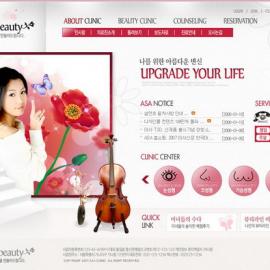 网页设计大师 韩国网页设计模板 红色系 - RED-019