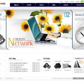 网页设计大师 韩国网页设计模板 红色系 - RED-023