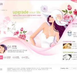 网页设计大师 韩国网页设计模板 红色系 - RED-029